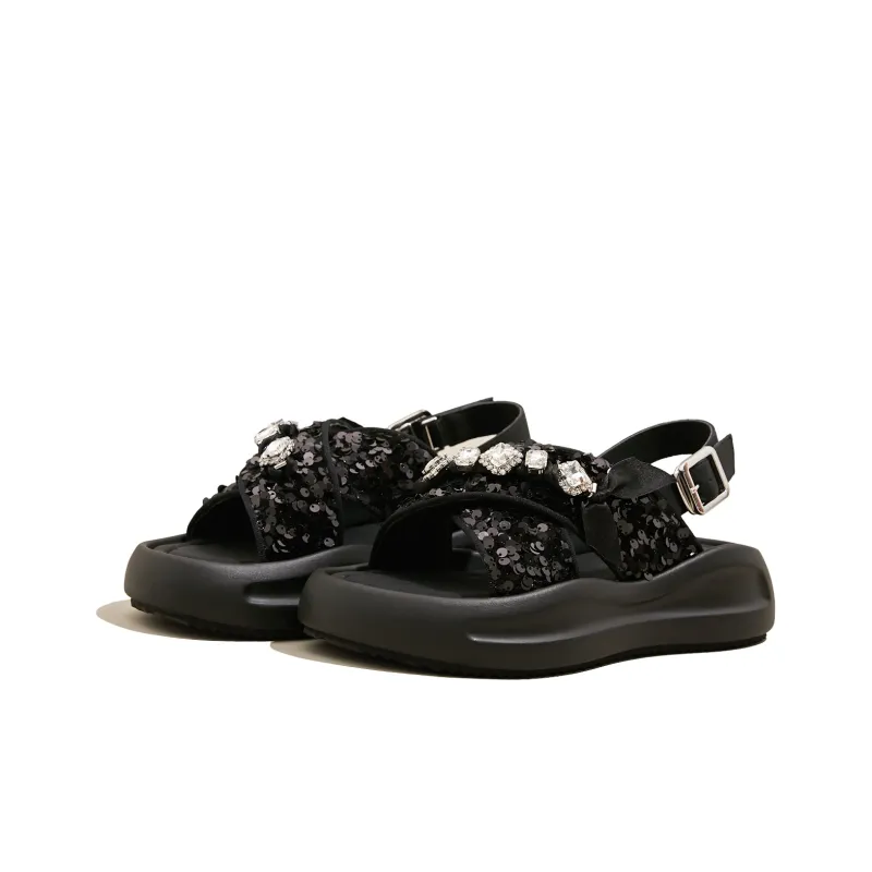 SNOWELF Strap Sandals 4cm Women's-7