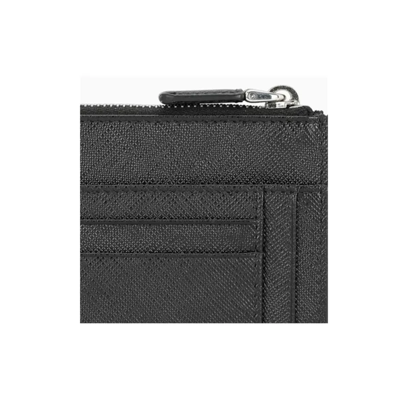 PRADA Leather Wallet Men's Black-2