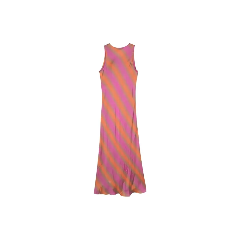 ASPESI Striped Slip Maxi Dress-1