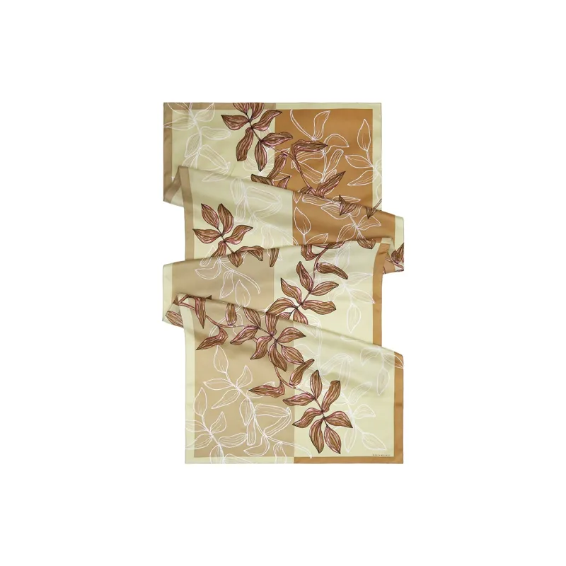 MARJAKURKI Silk Scarf 'Lively Spring Water'+'Peaceful Oasis' Greeting Card Women's-19