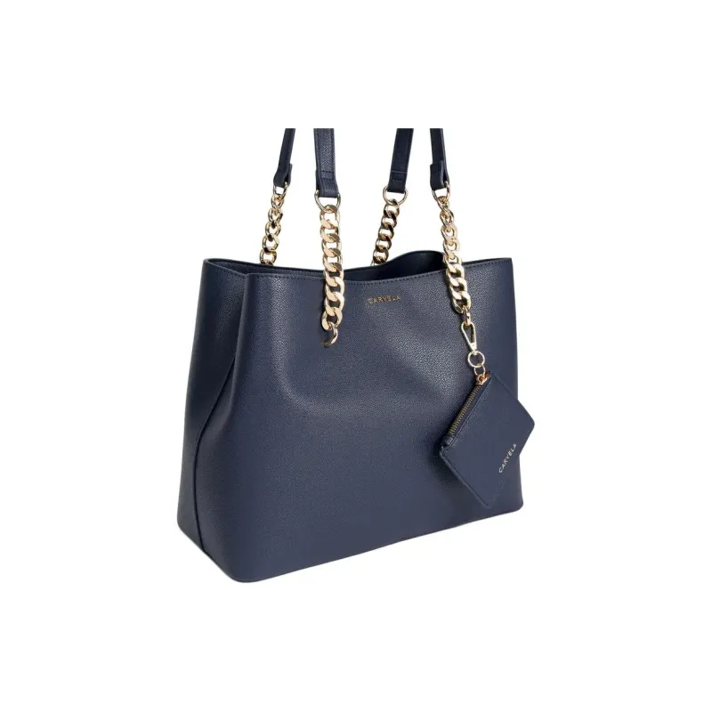 Kurt Geiger London Leather Bucket Bags One Shoulder Handbags Women's Marine Blue-1