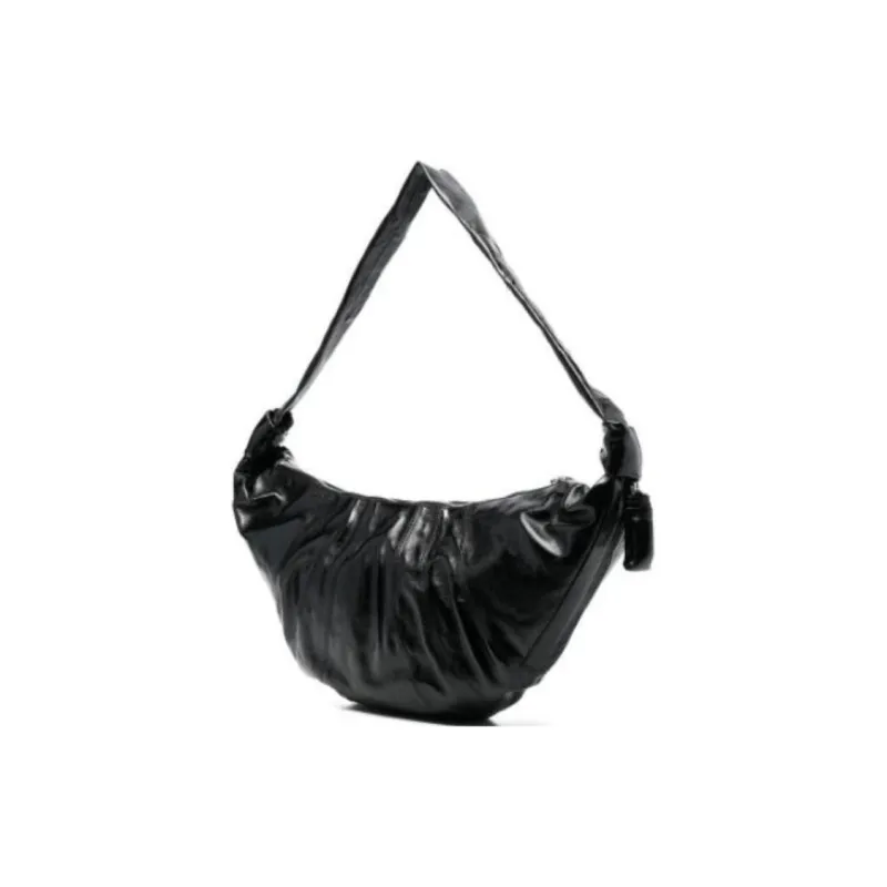 Lemaire Cotton Shoulder Bag, Crossbody Bag Tubas Women's Black-2