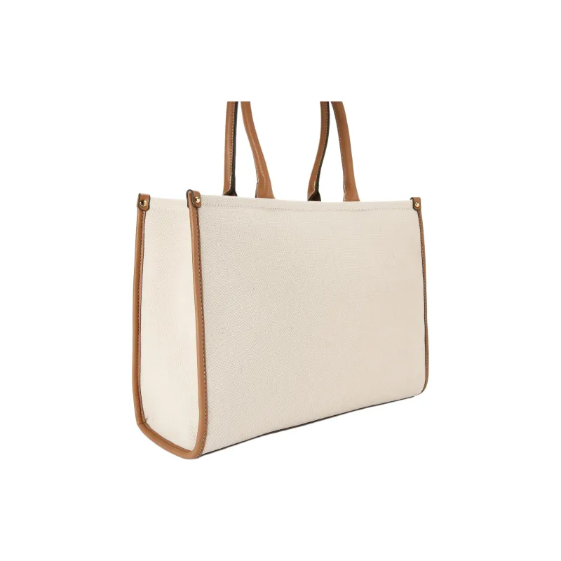 Kurt Geiger London Fabric Tote Bag Shopping Bag Handbag Women's Light Brown-2
