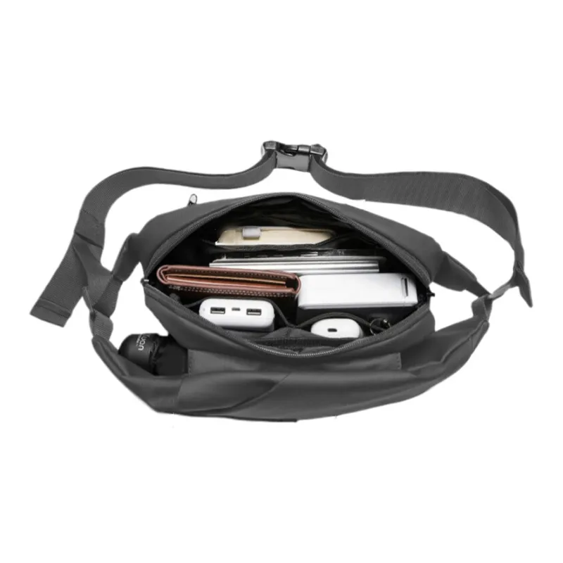 Victorian Traveler Membrana Dermalis Shoulder Bag Crossbody Bag Sling Bags Regular Unisex Black/Gray-13