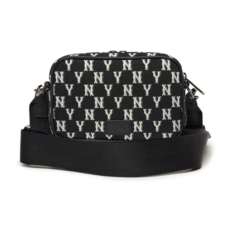 MLB Monogram Collection Polyester Combo Bag Camera Bag Shoulder Bag Regular Unisex Black-3