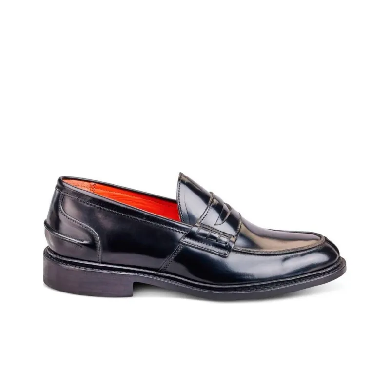 Tricker's Eva Penny Loafers Women's Black-1