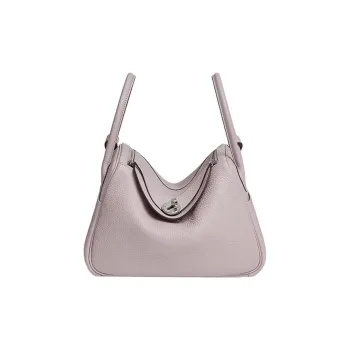 HERMES Lindy Taurillon Clemence Leather Portable Crossbody Bag Shoulder Bag 26 Women's 09 Mauve Pale Dream Purple