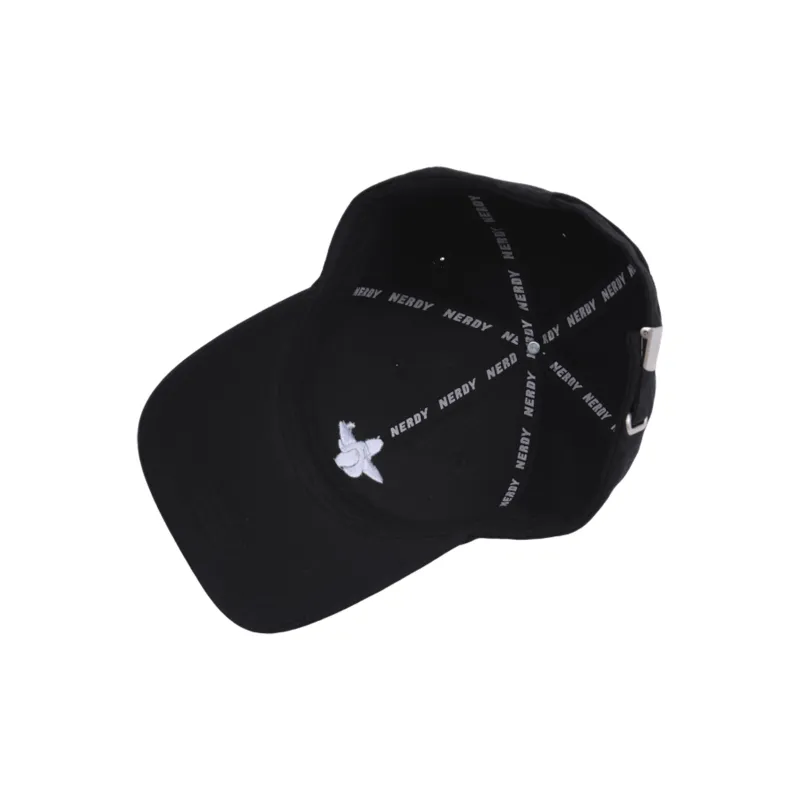 NERDY Cotton Baseball Caps Unisex Black/Pink-2