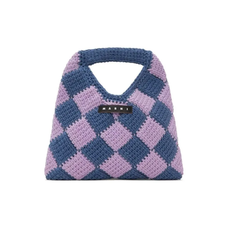 MARNI Polyacrylonitrile Handbag Kids' Purple & Blue-0