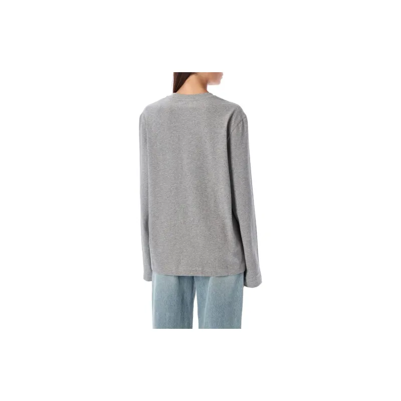 AMIPARIS Paris Ami De Coeur Logo Embroidered Long Sleeved T Shirt-1