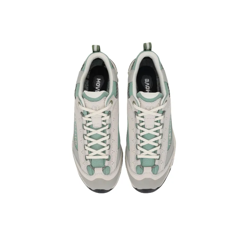 KOLON SPORT 24Nature Move Earth Cushioning, Wear Resistant Low Top Hiking Shoes Unisex Gray Green-2