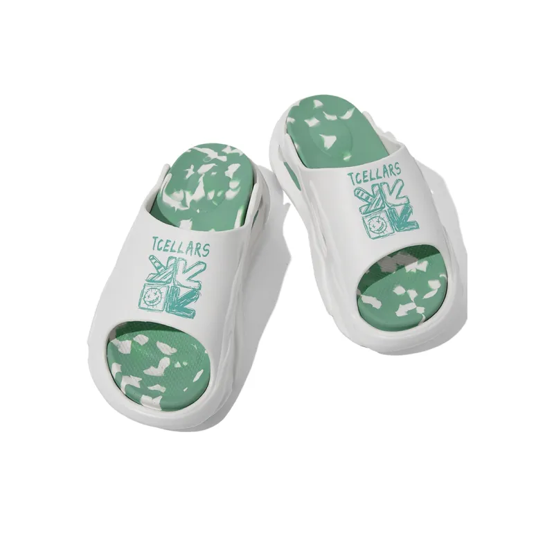 TCELLARS Graffiti Quiet Slip Resistant Odor Resistant Abrasion Resistant Quick Dry Antibacterial Slide Slippers Unisex-4