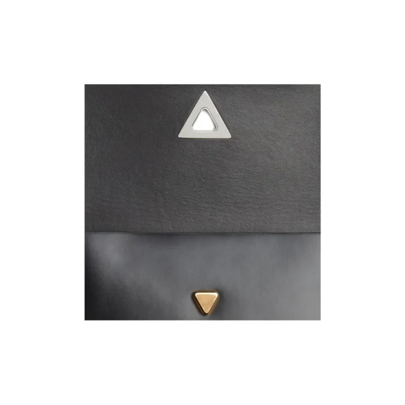Bottega Veneta Spazzolato Cow Leather Wallet Women's Black-4
