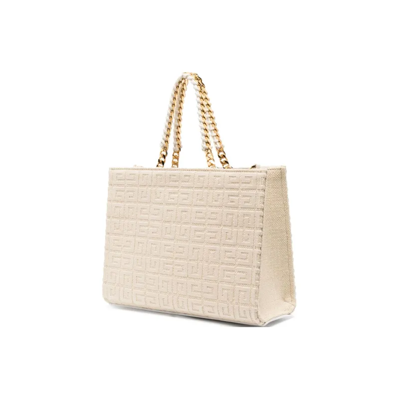 Givenchy Polyethylene With Polyester Tote Bag, Shopping Bag, Handbag Small Size Unisex Beige-1
