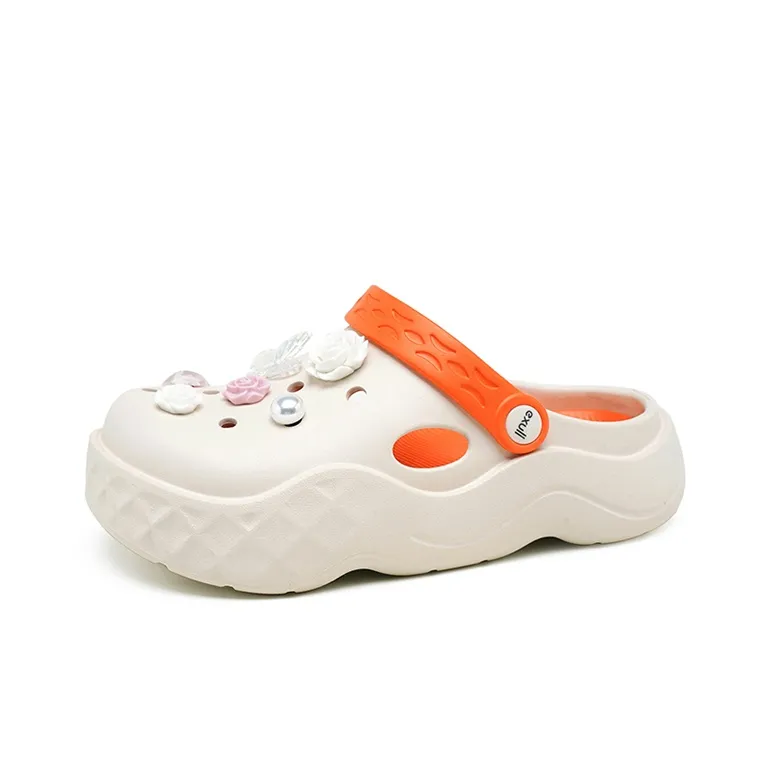 EXULL Q Clogs Women's White Pink-1