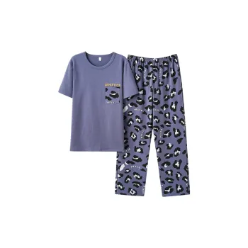 Mulong Family Pajama Set Men's Navy Blue