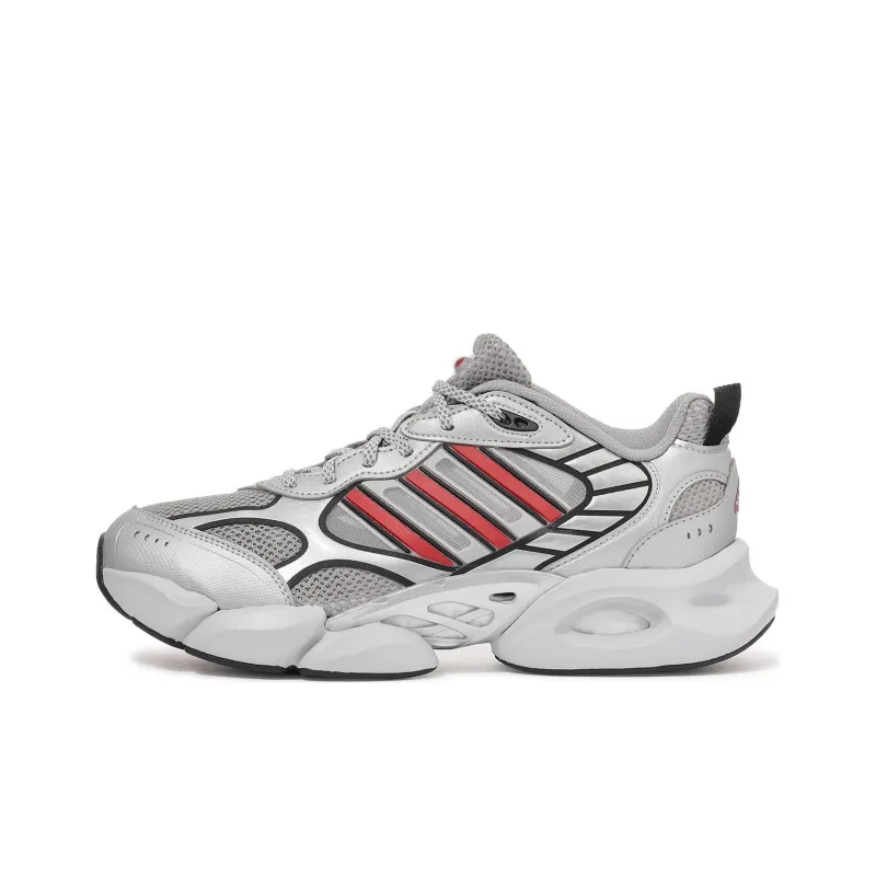 Adidas CLIMACOOL VENTO 3.0 Cushioning Wear Resistant Low Top Running Shoes Unisex Gray Red-0