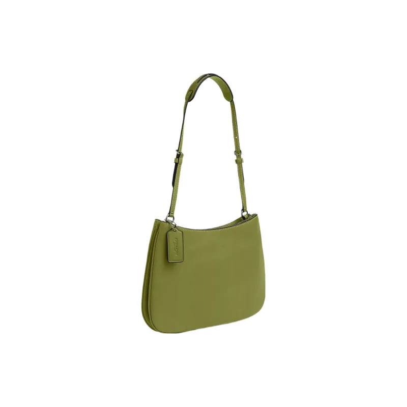 COACH Penelope Cow Leather Shoulder Bag, Handbag, Shoulder Bag Women's Yellow Green-1
