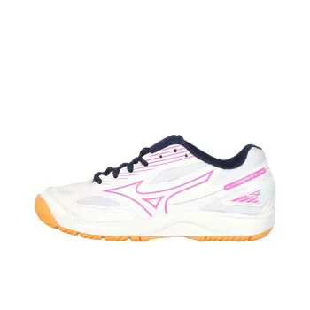 Mizuno Low Top Training Shoes Unisex White Pink