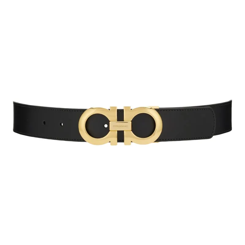 Ferragamo Reversible And Adjustable Gancini Belt-5