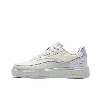 Erke Fun Play Slip Resistant Breathable Low Top Skateboard Shoes Women's Microcrystal White Lavender