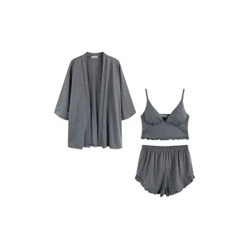 OEING Pajama Set Women's Dark Gray