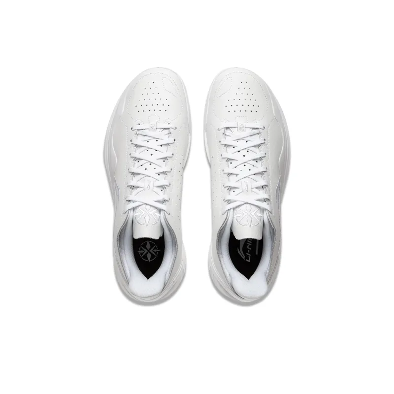 LiNing Blade 4V2 Cushioned Slip Resistant Lightweight Rebound Low Top Basketball Shoes Men's White-4