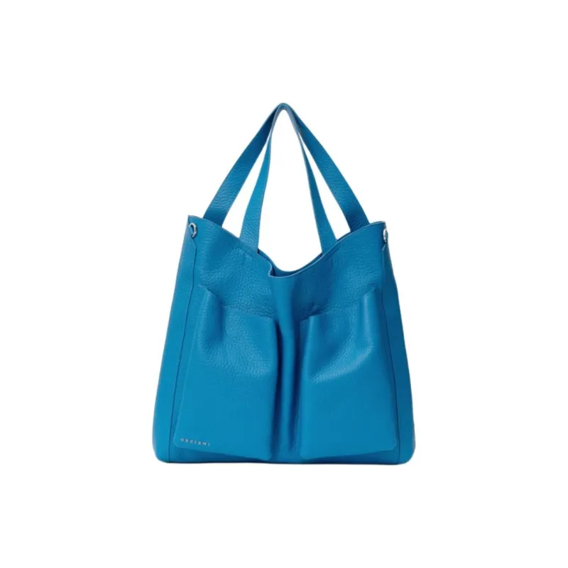 ORCIANI Grained Calfskin Portable Crossbody Bag Shoulder Bag Women's Electric Blue-0