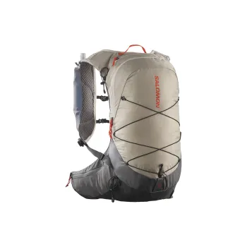 SALOMON Polyester With Nylon Spandex And EVA Outdoor Hiking Bag Backpacks Unisex Feather Gray