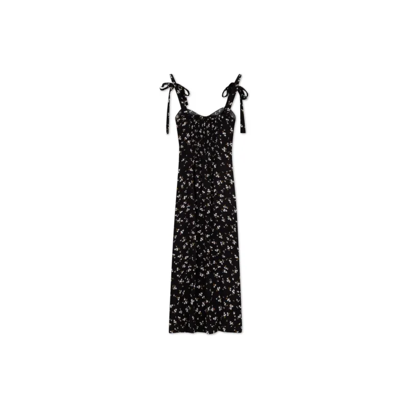 Tommy Hilfiger Slip Dresses Women's Black Print-1