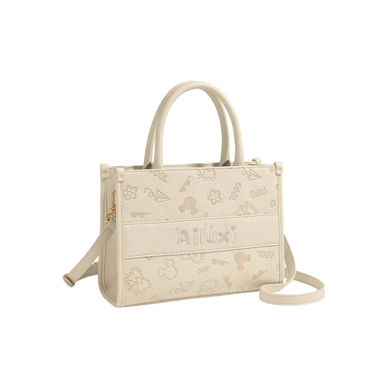AILUXI PU Shoulder Bag, Crossbody Bag, Handbag Women's White-1