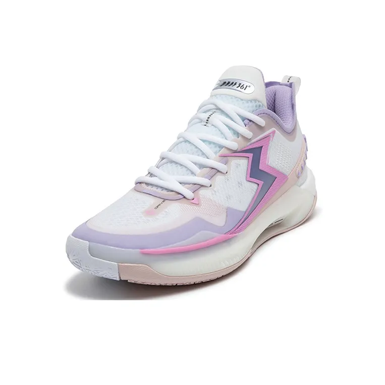 361° BIG3 5.0 Quick PRO Basketball Shoes Men Low Top 361 Degrees White/Digital Lavender-1