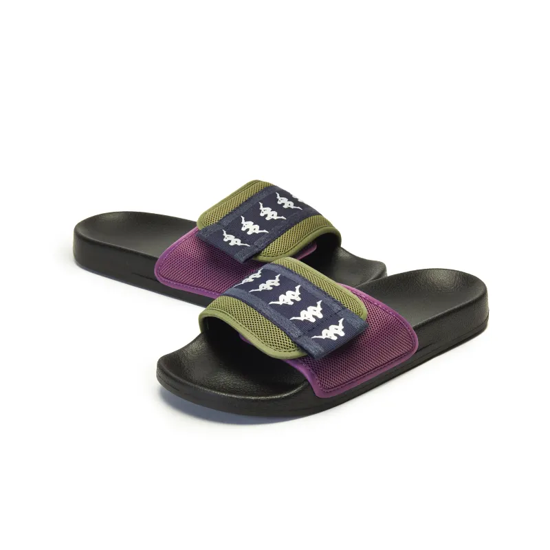 Kappa Slip Resistant Odor Resistant Slide Slippers Unisex Healing Purple-3