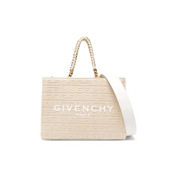 Givenchy Polyethylene With Polyester Tote Bag, Shopping Bag, Handbag Small Size Unisex Beige
