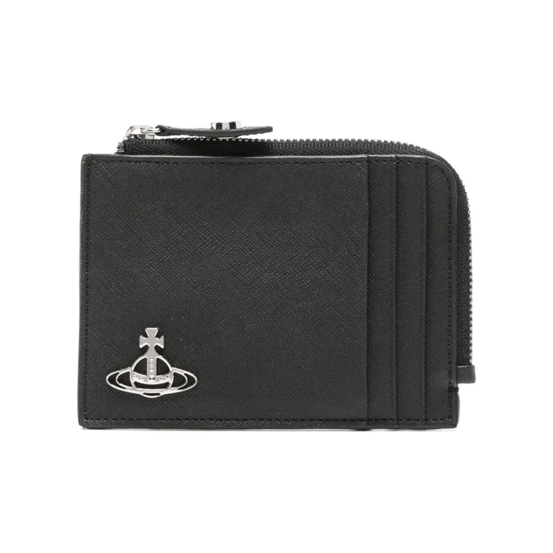 Vivienne Westwood Leather Card Holder Men's Black-0
