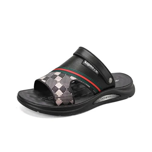 Div St. Dexie Beach Sandals Men Black/Red