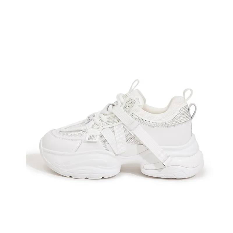 Milan Love Song Wear-resistant And Lightweight Low-Top Chunky Sneakers Women's-0