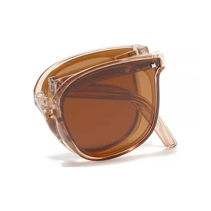 Thunder Pailong TR/Memory Plastic Square Sunglasses Unisex Black, Tea Brown-1