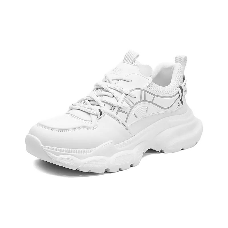 Jeep Cushioning Anti-Slip And Wear-Resistant Support Low-Top Platform Fashion Chunky Sneakers Unisex Black-9