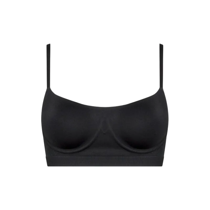 CK/Calvin Klein Balconette Bra - Bonded Fle Bra Women's Black-0