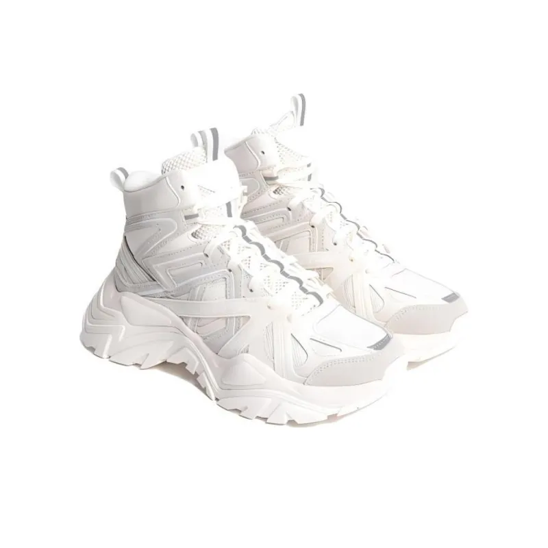 FILA Electrove 2 HIGH Wear-Resistant Mid-Top Casual Shoes Women's White-2
