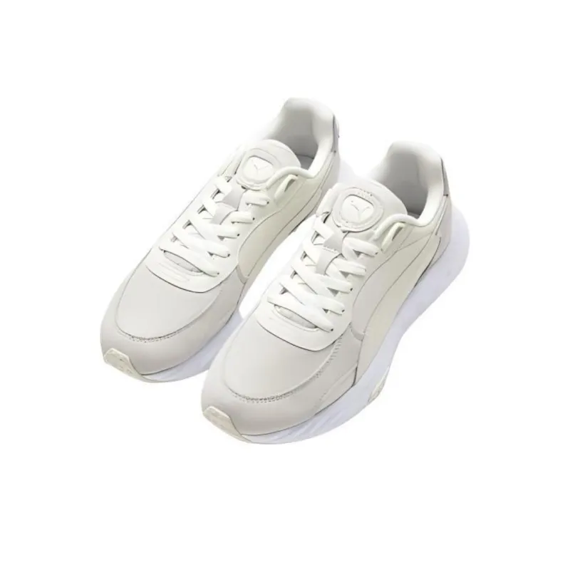 PUMA Wild Rider Rollin Low-Top Running Shoes Unisex Gray White-2
