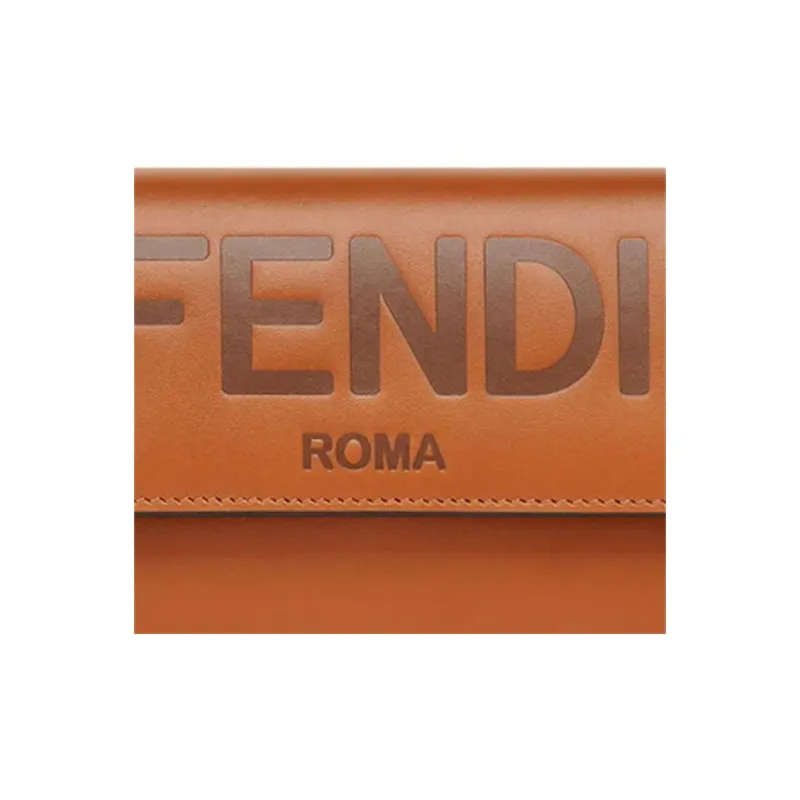 FENDI Logo Embossed Continental Wallet-3