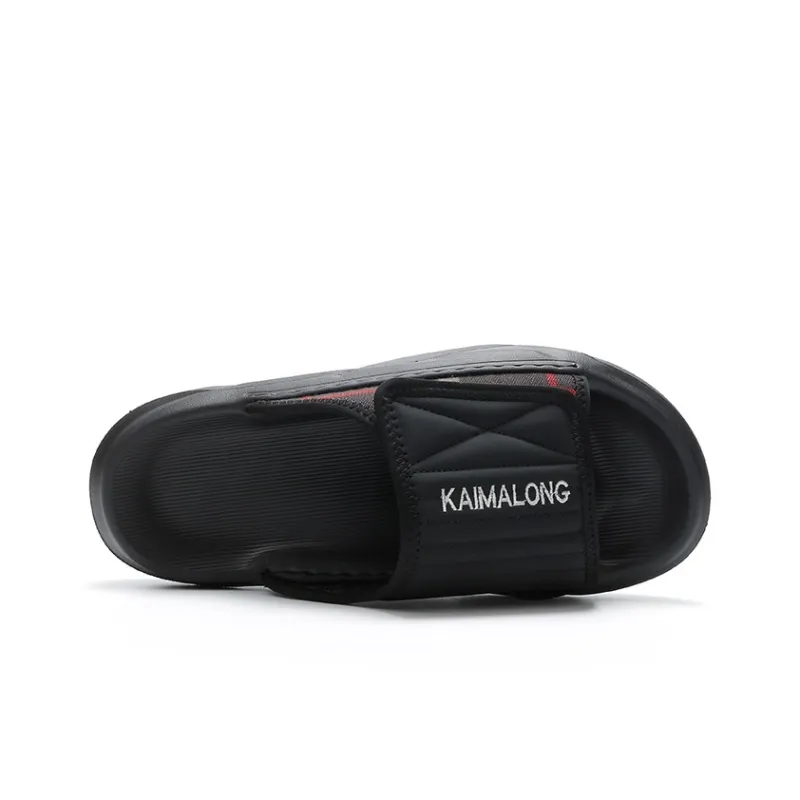 Kemaron Slide Slippers Men Black/White-12