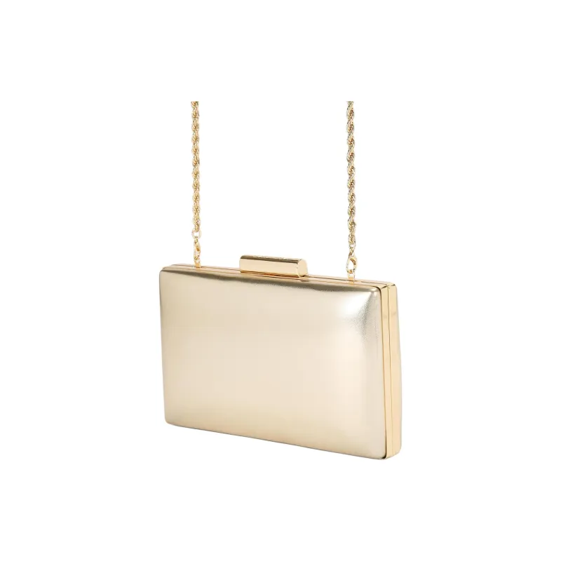 Kurt Geiger London Leather One Shoulder Crossbody Clutches Women's Gold-2