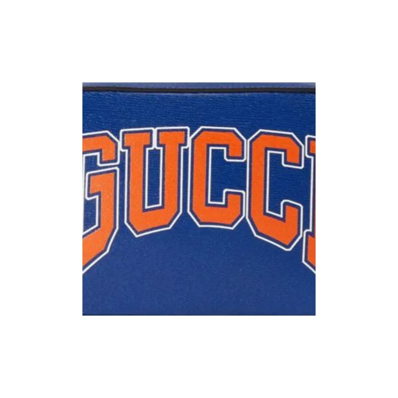 GUCCI Leather Crossbody Bag, Shoulder Bag Men's Blue-7