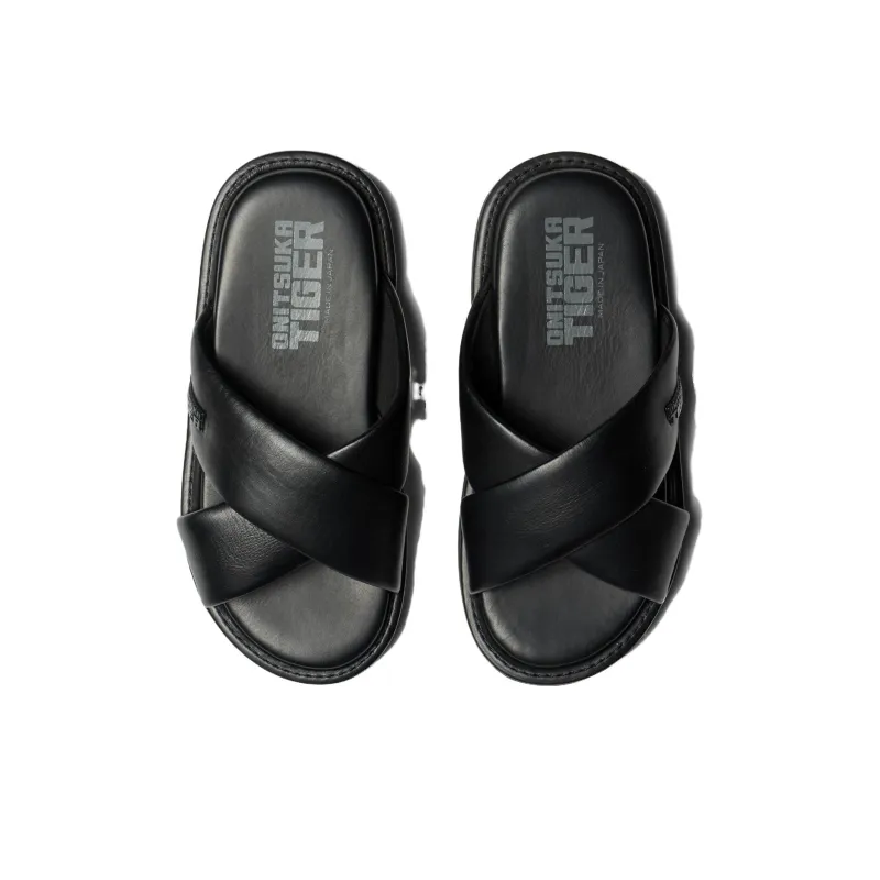 Onitsuka Tiger Slide Slippers Unisex Black-4