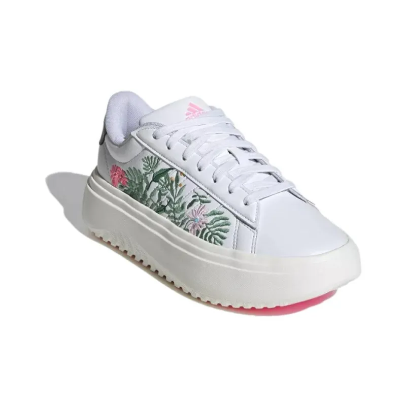 Adidas Grand Court Base 2.0 Skateboard Shoes Women's Low Top White-2
