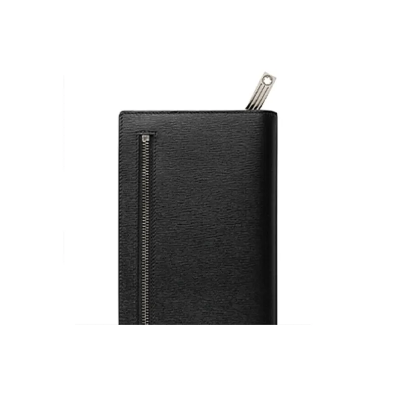 MONTBLANC Grain Cow Leather Wallet Men's Black-5