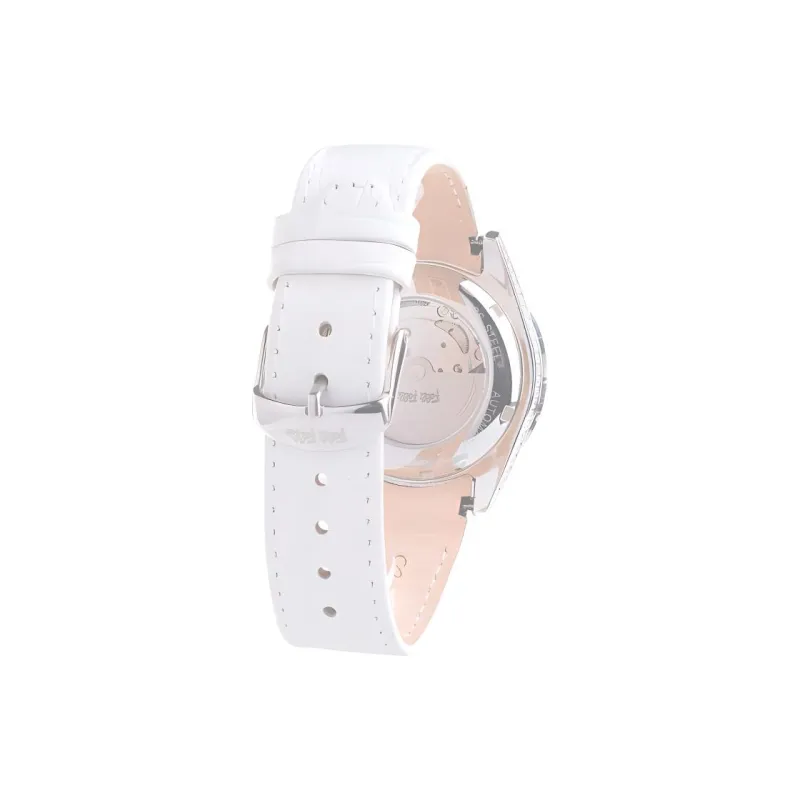 Folli Follie Wrist Watch Automatic Mechanical Movement Leather Strap 40mm Gray Dial Women's Watch-1